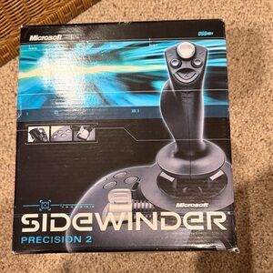 Microsoft SideWinder Precision 2 Gaming Controller in Black and Gray